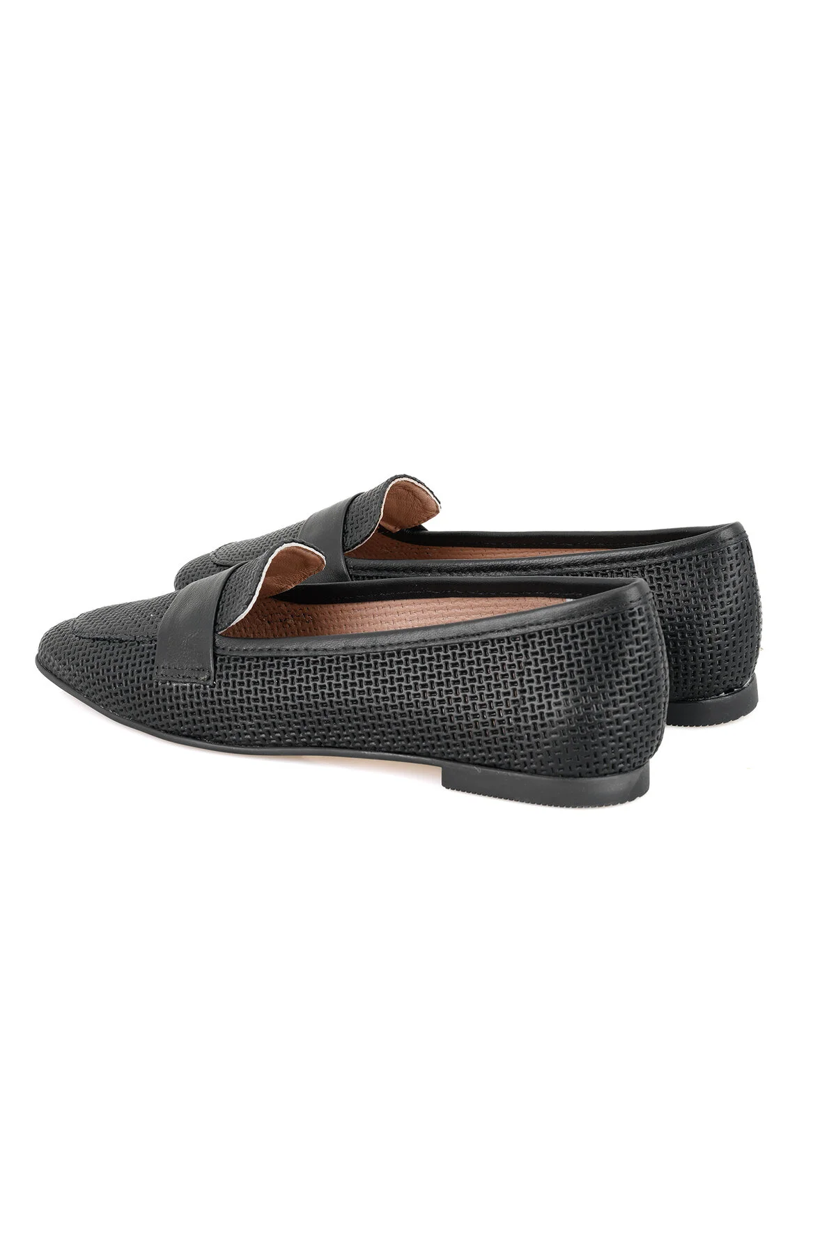 کفش زنانه LOAFER چرمی زن سیاه EMILIA دسا Desa