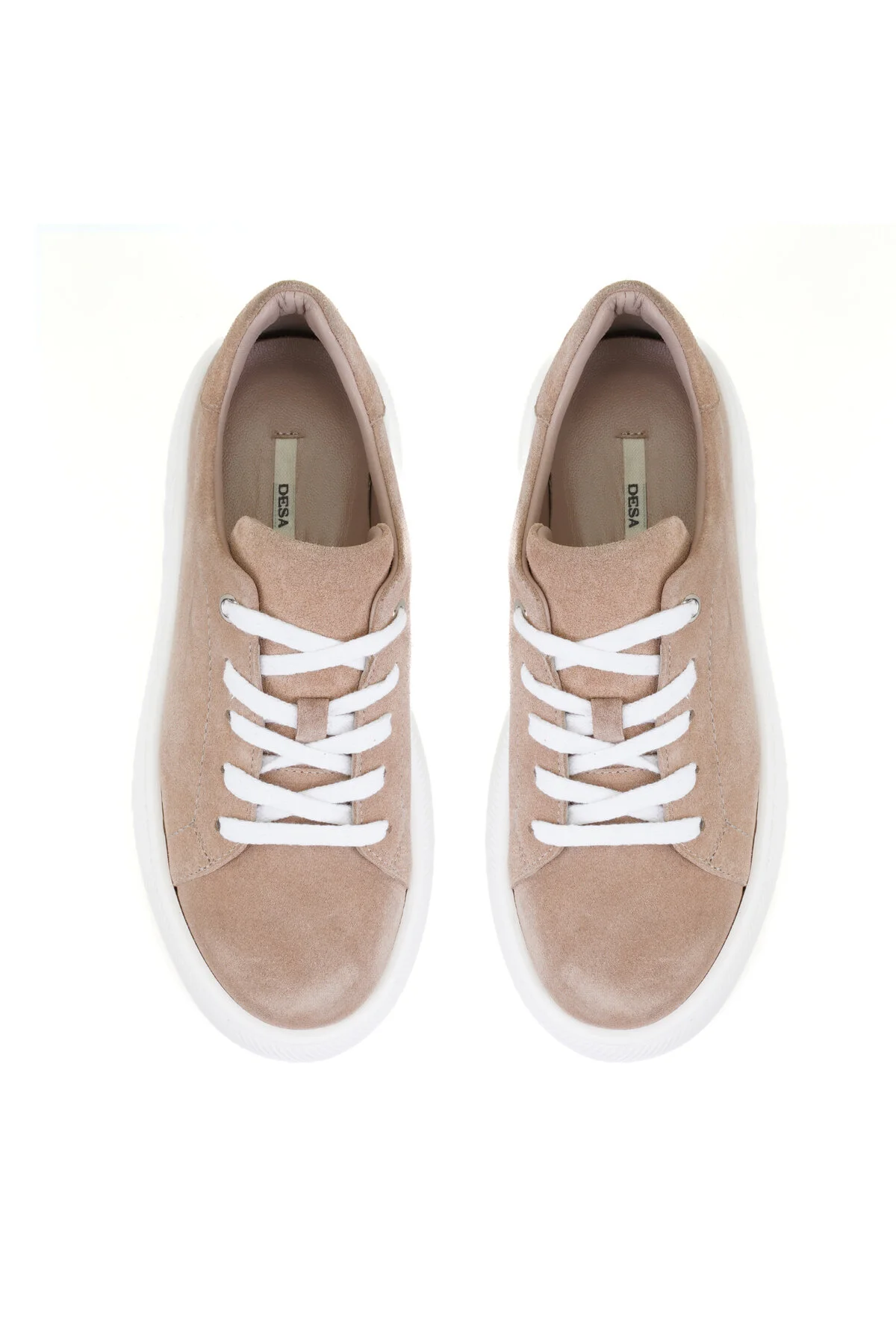 کفش زنانه روزانه چرم زن KAYLEE BEIGE دسا Desa