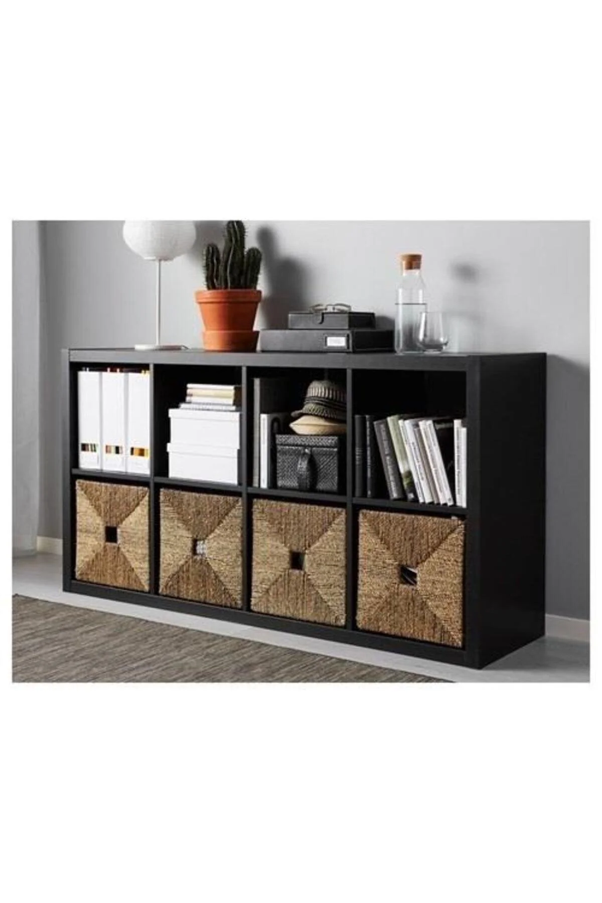 کیسه لباس (هورچ) قهوه‌ای هورچ سبد حصیری تزئینی گره جعبه ذخیره سازی IKEA