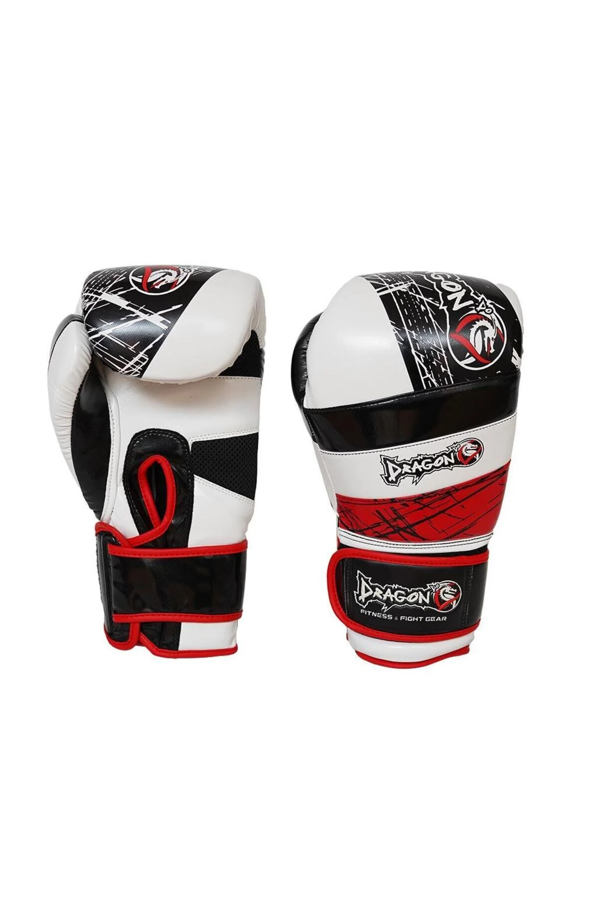 دستکش بوکس مردانه و زنانه عملکرد بادوام زمین قرمز محصول MUAY THAI GLOVES BOXING BLUE BANDA Dragondo