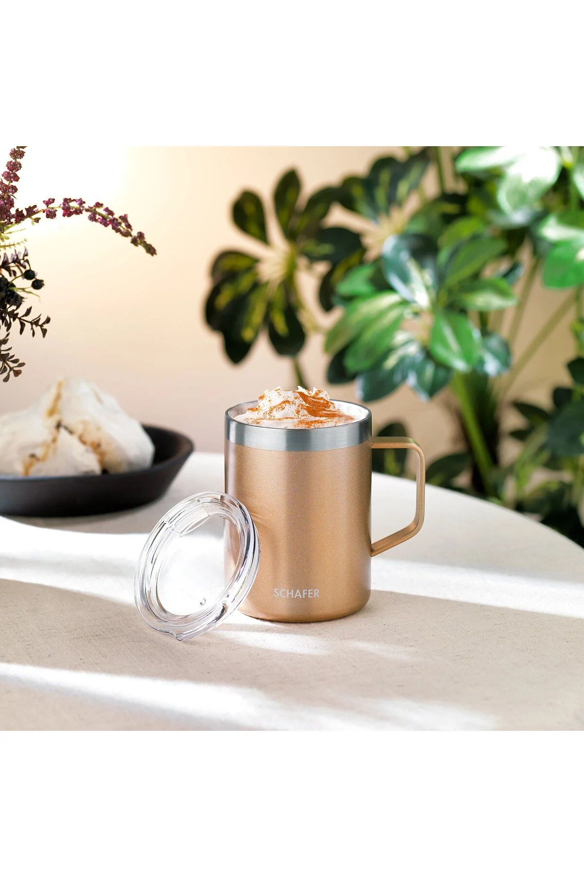 فلاسک CUP THERMOS 350 ML ROSEGOLD Schafer
