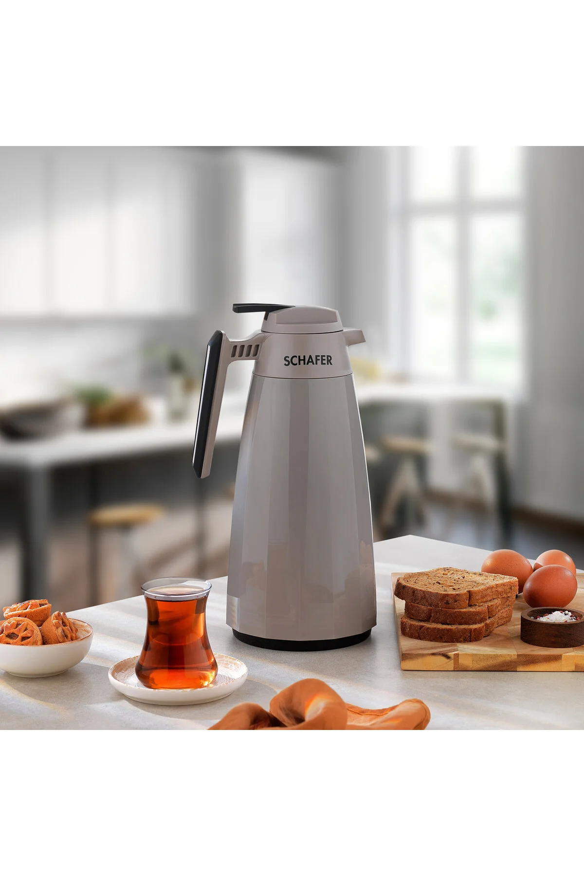 فلاسک آشپزخانه AQUA THERMOS 1 5 L GRI Schafer