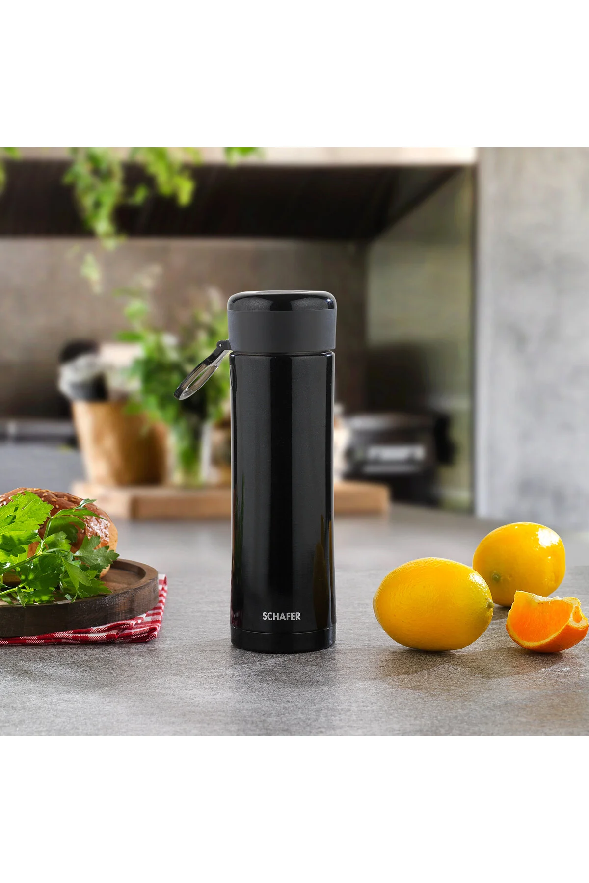 فلاسک TERMOS MAN IRON 420 میلی لیتر سیاه Schafer