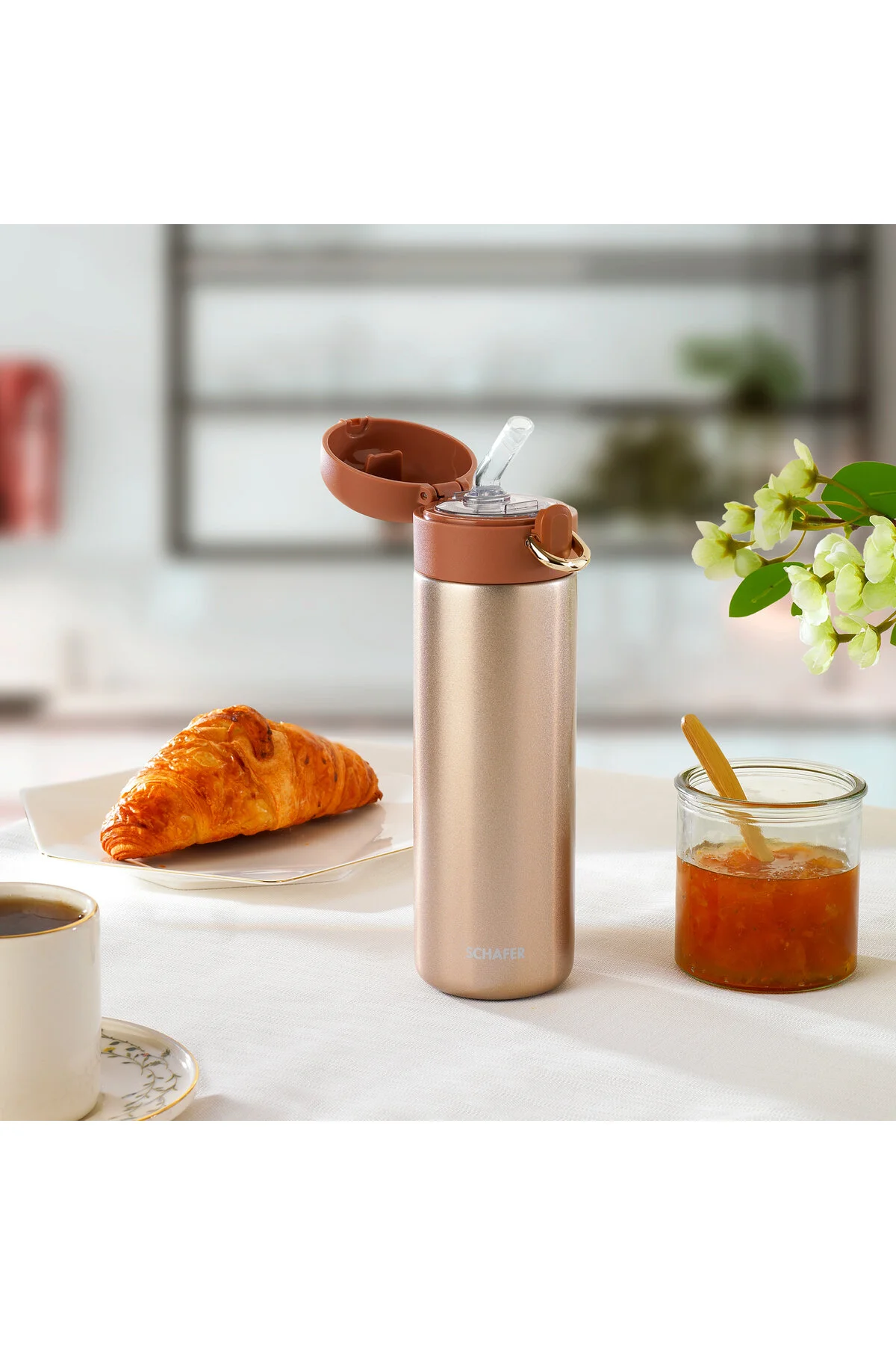 فلاسک TERMOS MAN IRON 450 ML ROSEGOLD Schafer