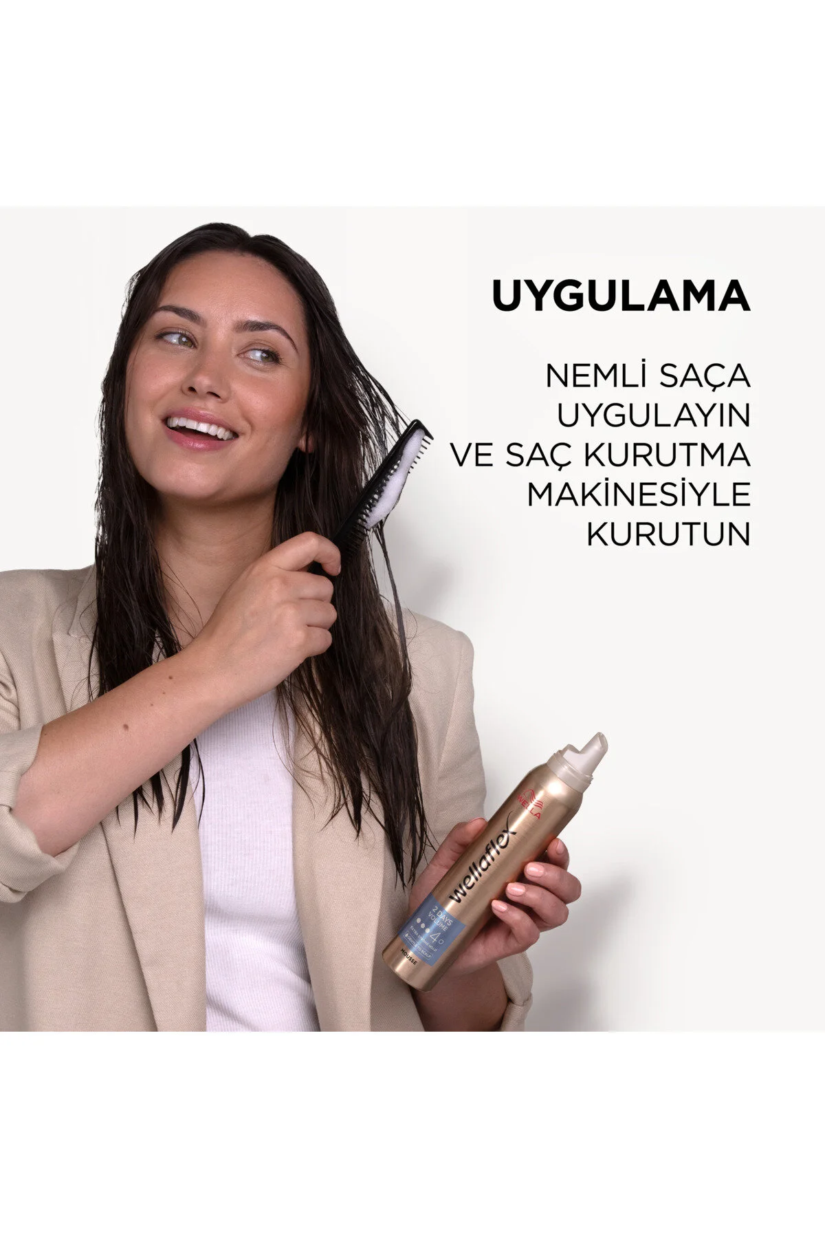موس مو حجم دهنده Wellaflex با قدرت نگهداری بالا 200 میلیلیتر ولا Wella