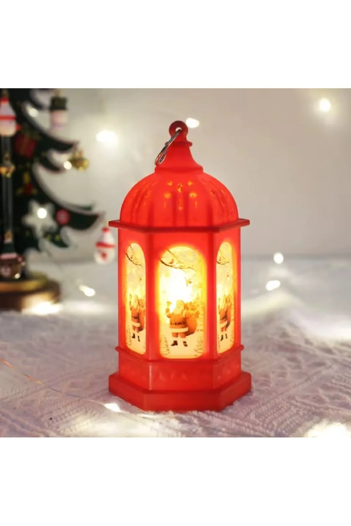 گوی برفی کریسمس چراغ خیابان روشن SNOW GLOBE از ترکیه hediyeconcepti