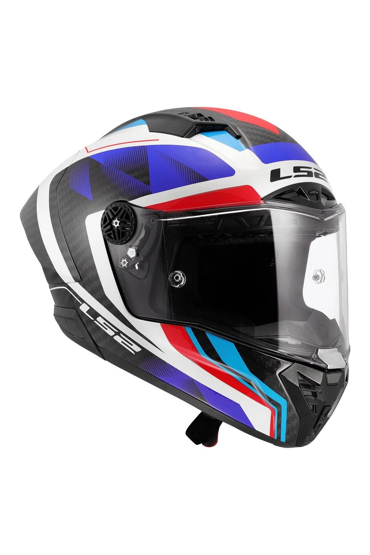 کلاه کاسکت موتورسیکلت چند رنگ THUNDER CARBON GP AERO RAUTE BLUE RED ایمنی LS2