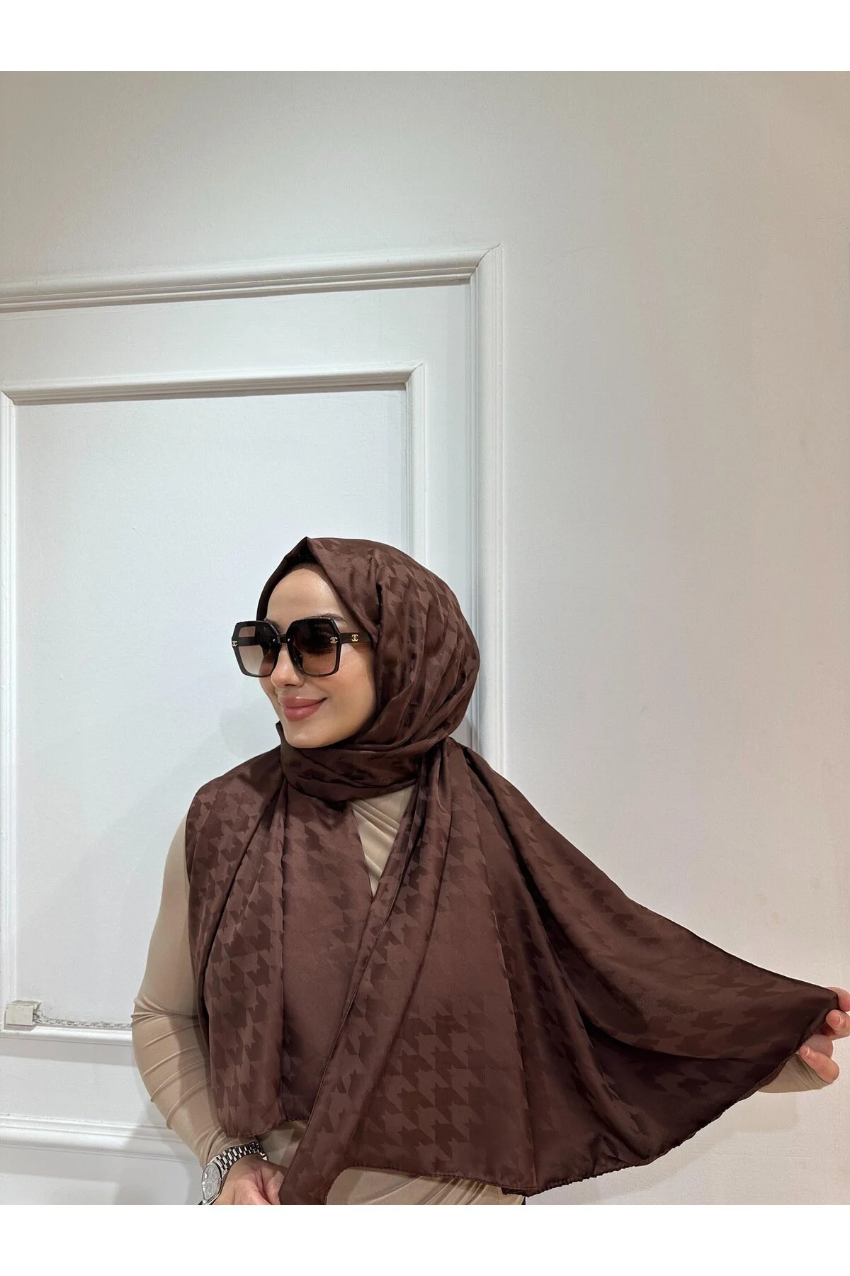 شال ژاکارد مدل هوسبر اورجینال ŞİNKESK