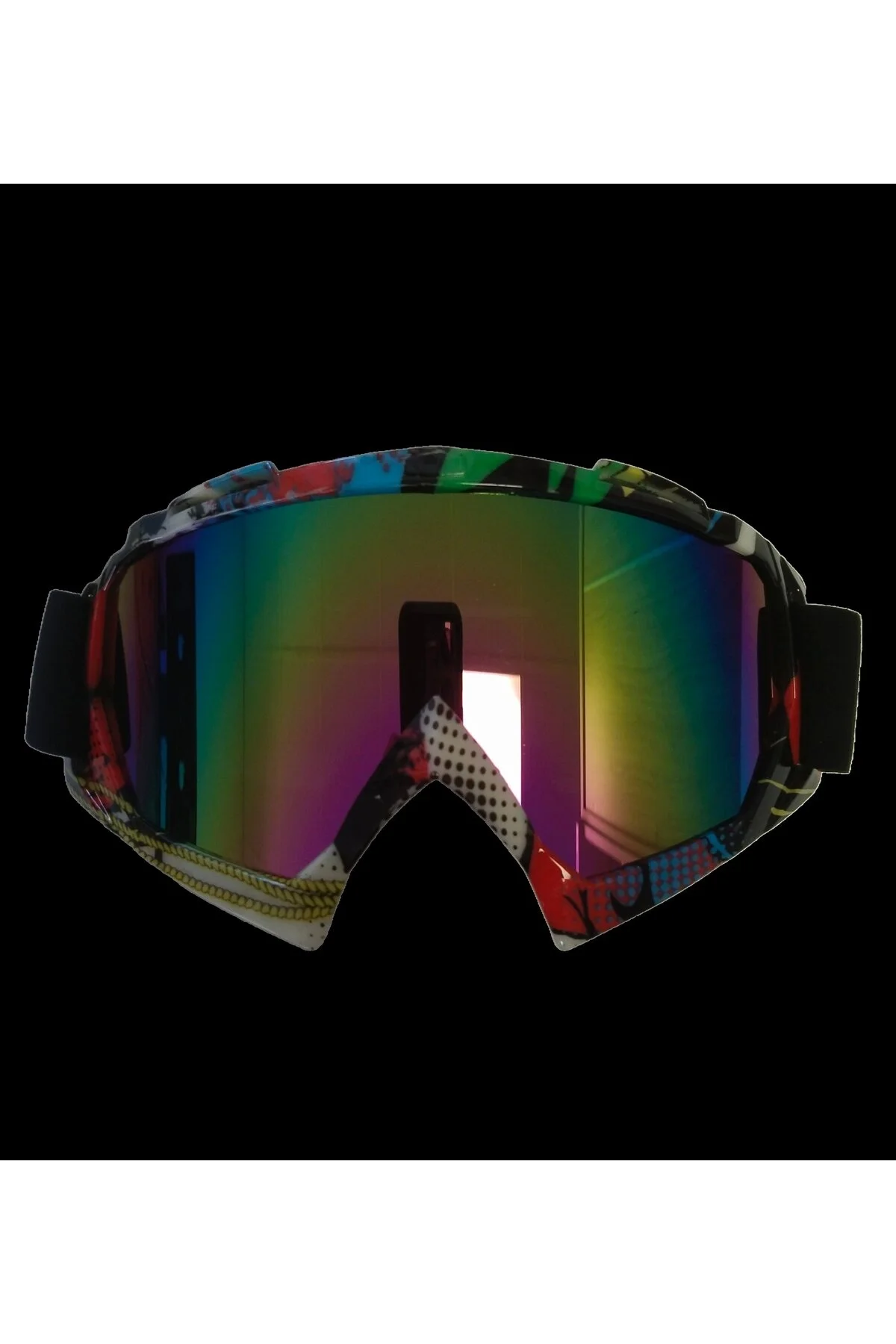 ماسک و بالاکلاوا TEX G2860 UV عینک لوکس الگوی چند رنگ Darsenale