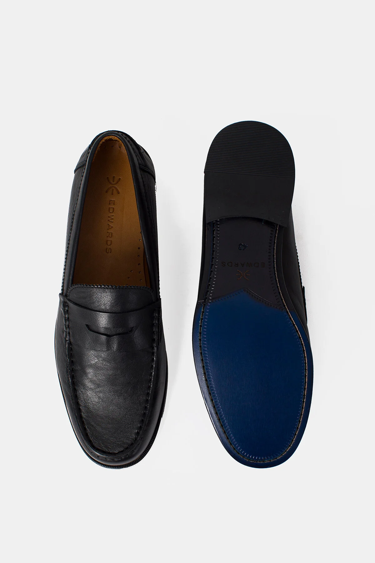 کفش مردانه LOAFER چرمی سیاه ادواردز Edwards