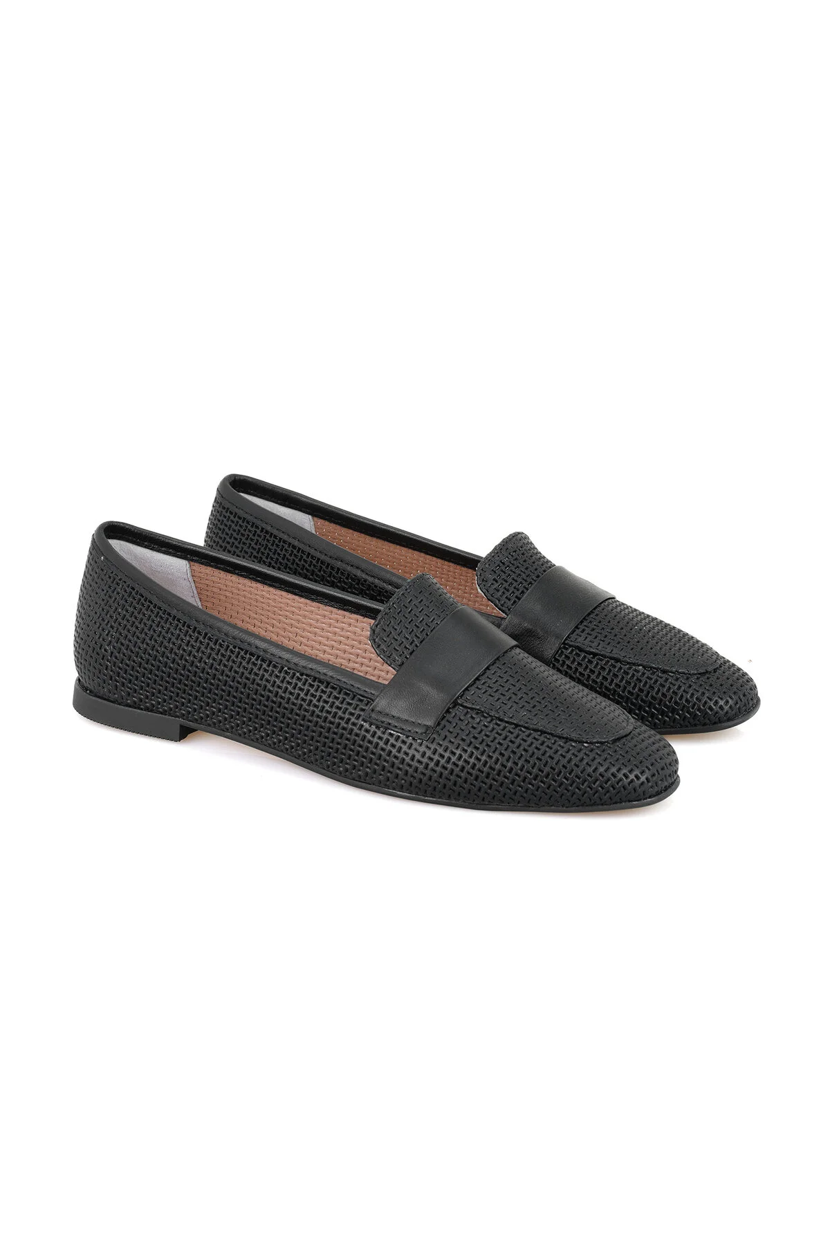 کفش زنانه LOAFER چرمی زن سیاه EMILIA دسا Desa