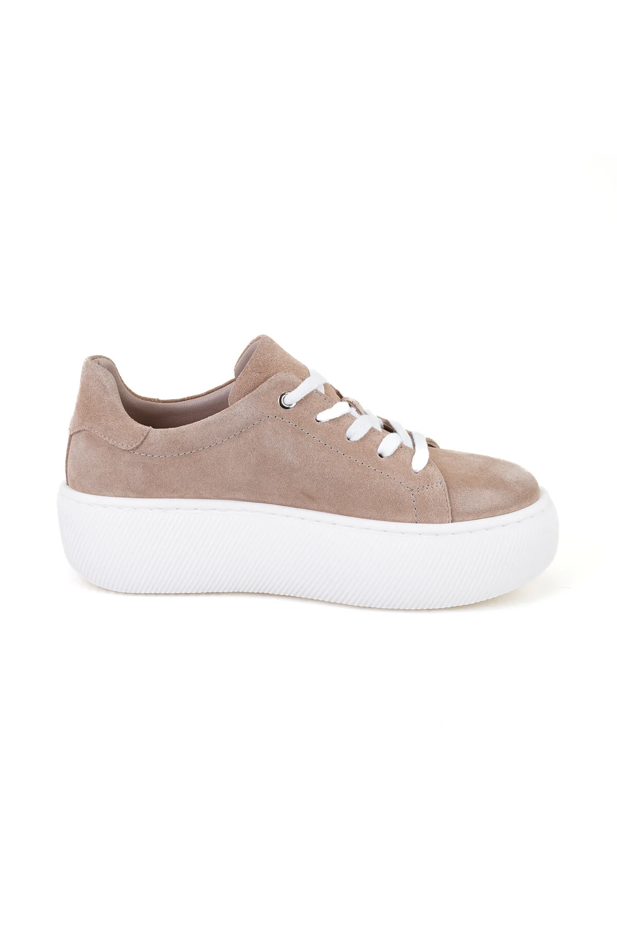 کفش زنانه روزانه چرم زن KAYLEE BEIGE دسا Desa