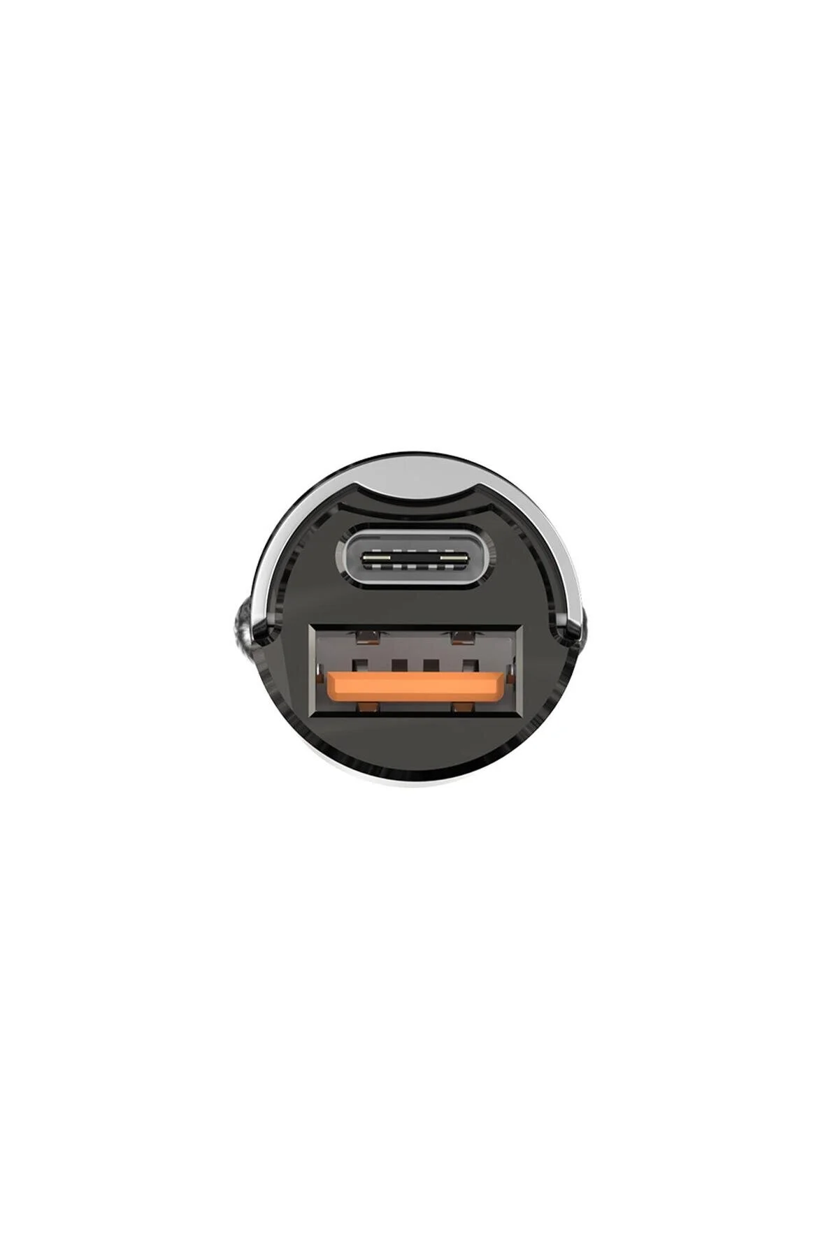 شارژر خودرو 45W TYPE C PD و USB A QC 3.0 18W مینی فلزی خروجی سیاه سفید Bix