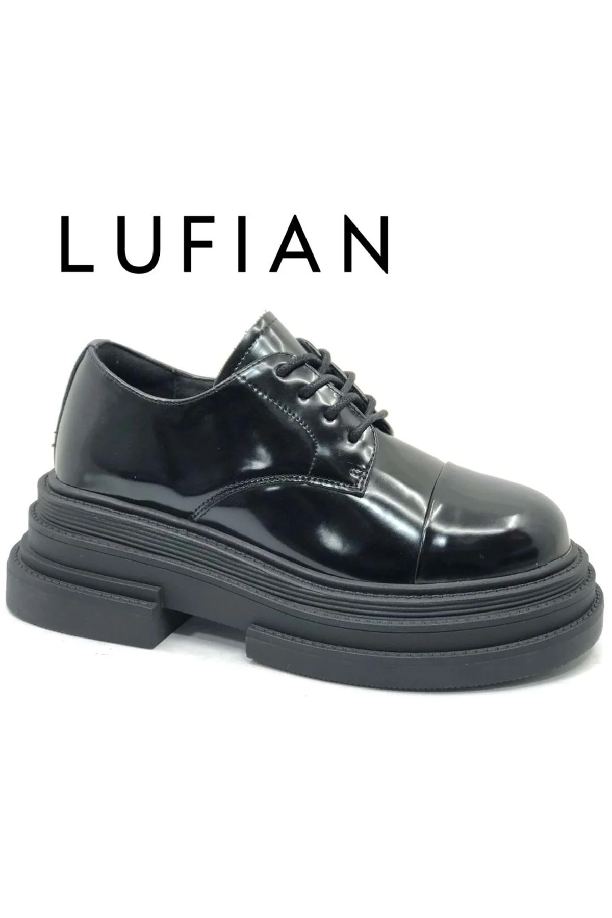 کفش مردانه زنانه یونیسکس ورزشی جولیا یونیزکس چرمی کلاسیک سیاه لوفیان Lufian