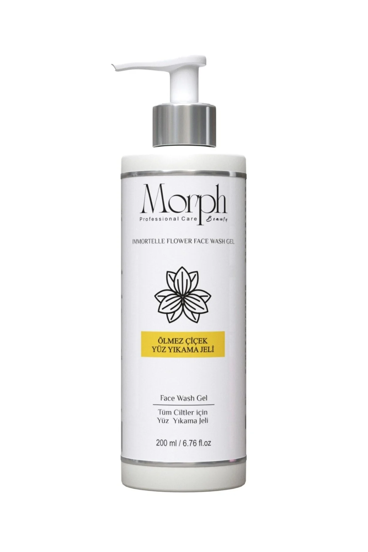 پاک کننده صورت گل مرگ گیاه طلایی ژل تمیز کردن سبوم تعادل 200 میل morphbeauty