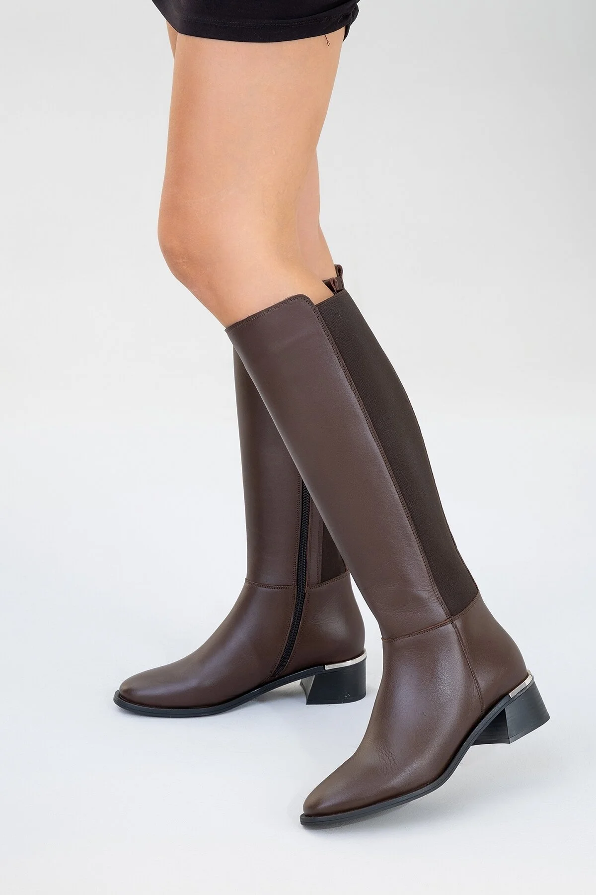 چکمه زنانه ROCHOS CAFFEE SKIN BOOTS دقیق و luvishoes