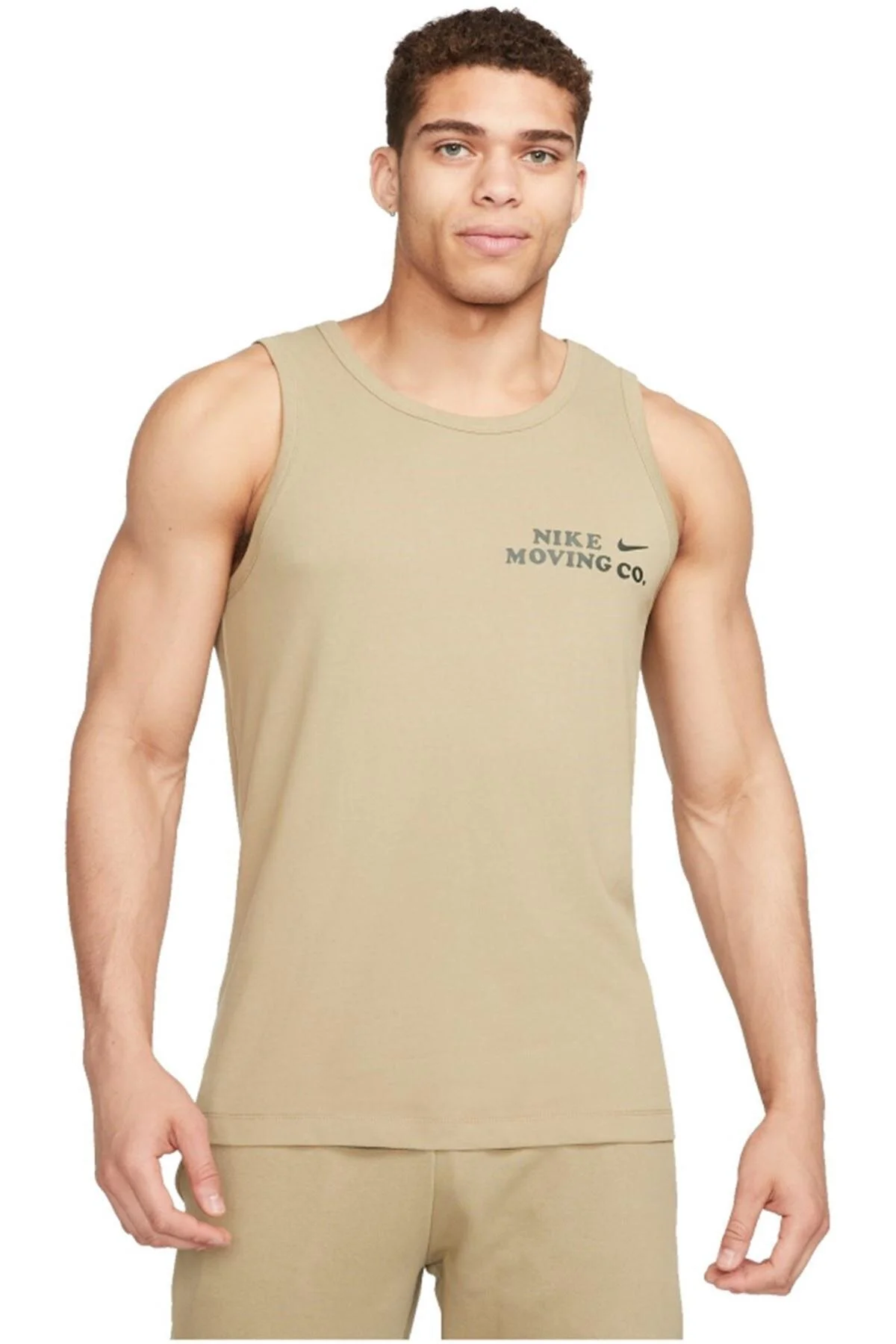 رکابی ورزشی سبز مردانه DRI FIT MENS TANK ورزشکار خاکی Nike