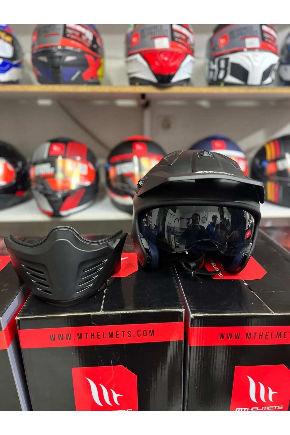 کلاه کاسکت موتورسیکلت مشکی SW 726 X TOKYO موتور سیکلت سیاه Sway
