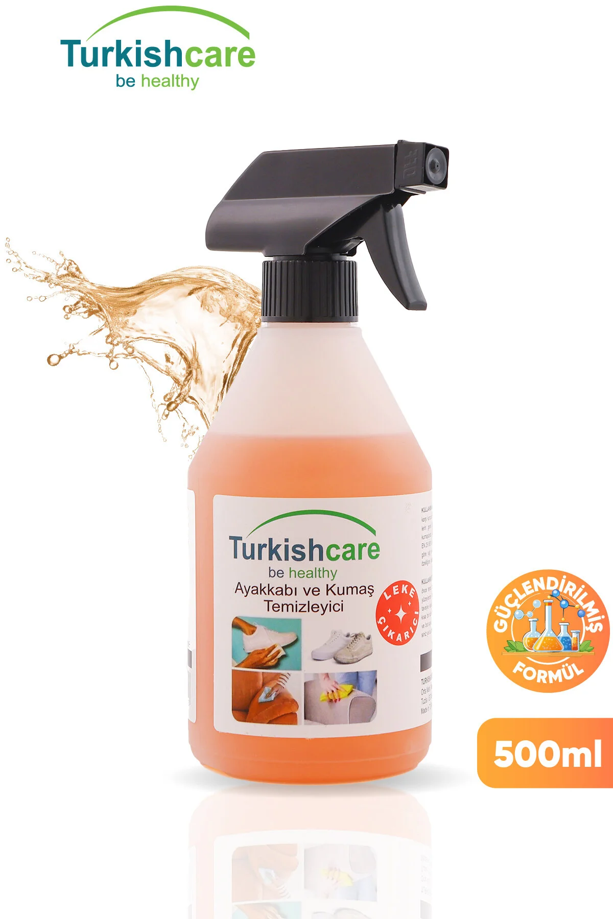 مراقبت کفش اسپری تمیز کردن و پارچه 500 میل Turkishcare