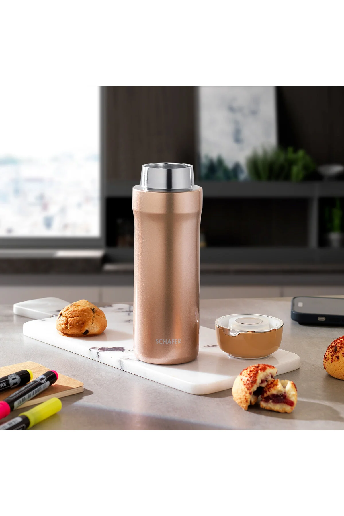 فلاسک TERMOS MAN IRON 320 ML ROSEGOLD Schafer
