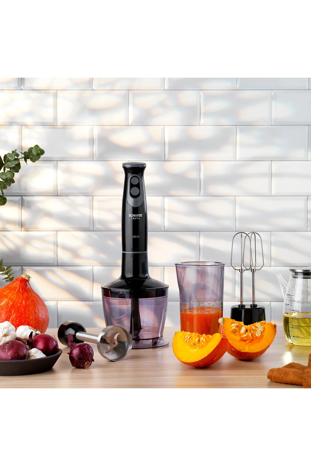 سایر پخت وپزهای برقی CHEF PRO EL BLENDER SET BLACK Schafer