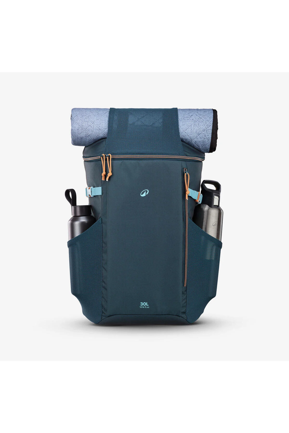 کیف حرارتی آبی کوله پشتی خنک کننده 30 L 8 ساعت 100 دکتلون Decathlon