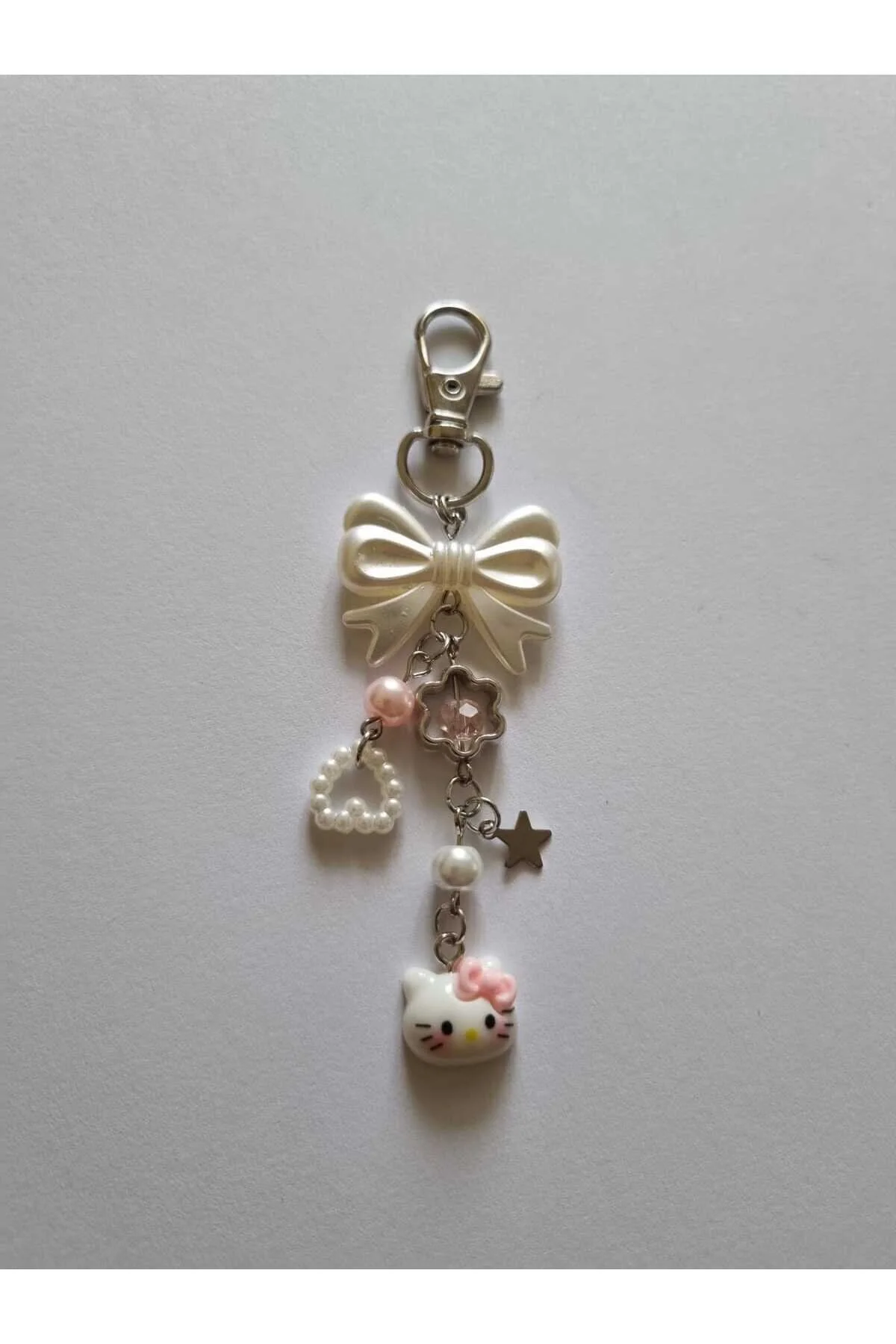 جلیقه کلید طلسم کیف و جاکلیدی HELLO KITTY FIGURED BOW COQUETTE Y2K Crosswonder