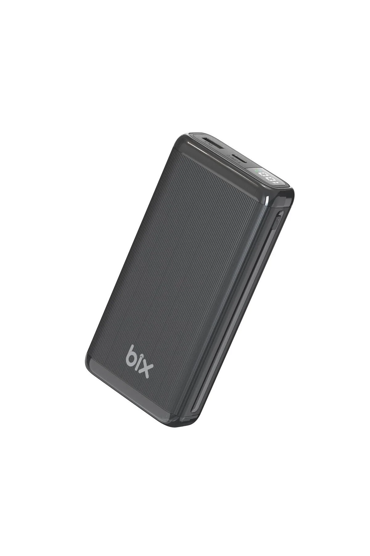 پاوربانک 20000MAH USB A 22.5W و TYPE C PD 20W خروجی دوگانه LED POWERBANK BLACK Bix