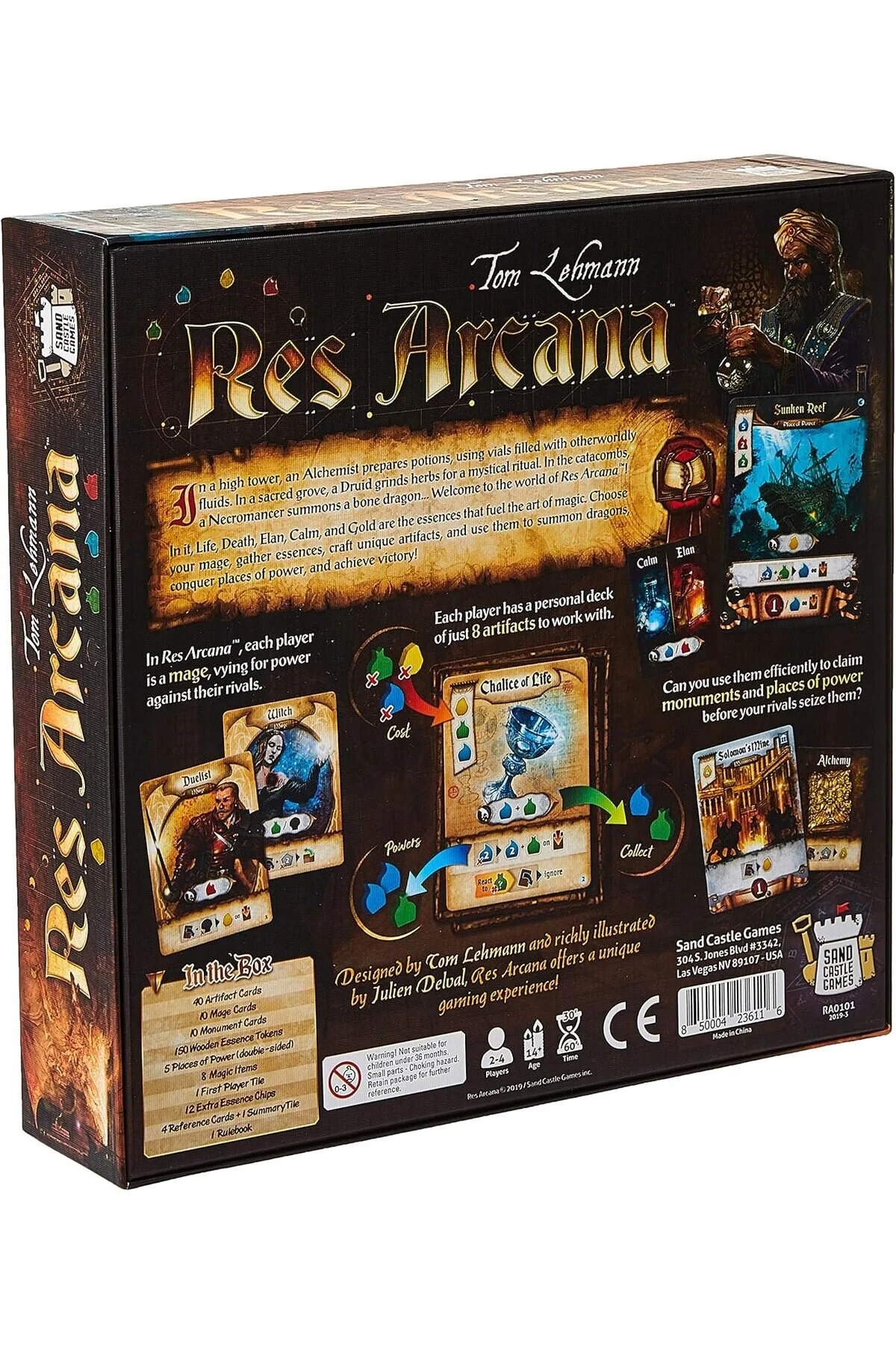 بازی های رومیزی Res Arcana Box Game انگلیسی  Da Vinci Board Game