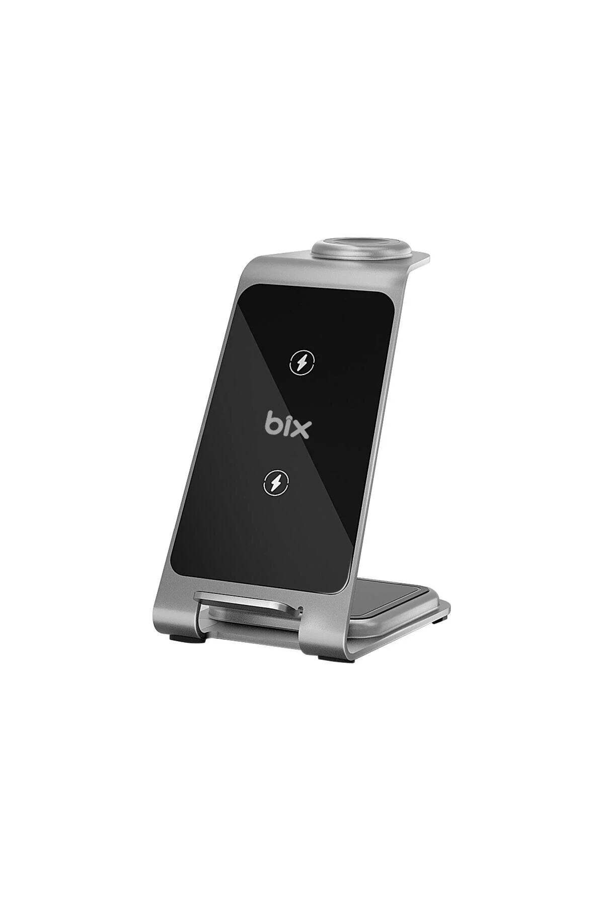 شارژر بی سیم ایستگاه شارژ مغناطیسی ULTRA INCE سازگار با 15W 3 APPLE WATCH AIRPODS Bix
