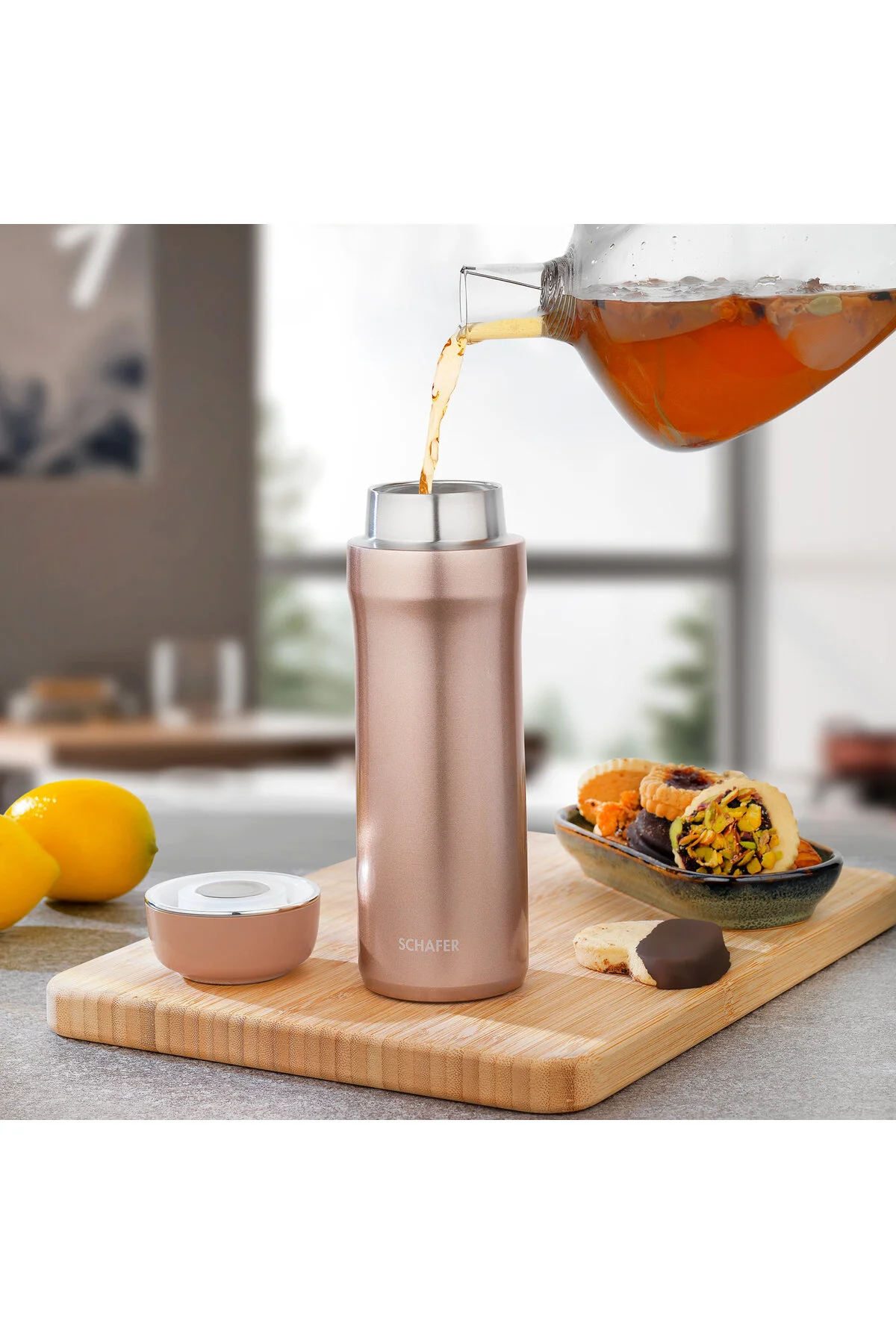 فلاسک TERMOS MAN IRON 420 ML ROSEGOLD Schafer