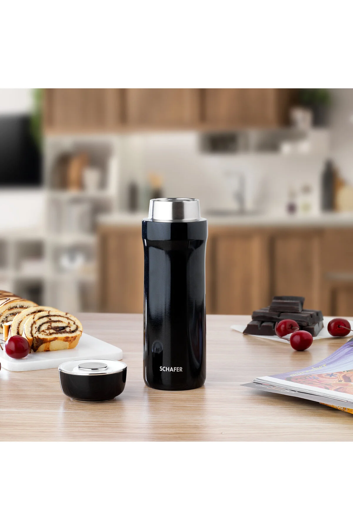 فلاسک TERMOS MAN IRON 420 میلی لیتر سیاه Schafer