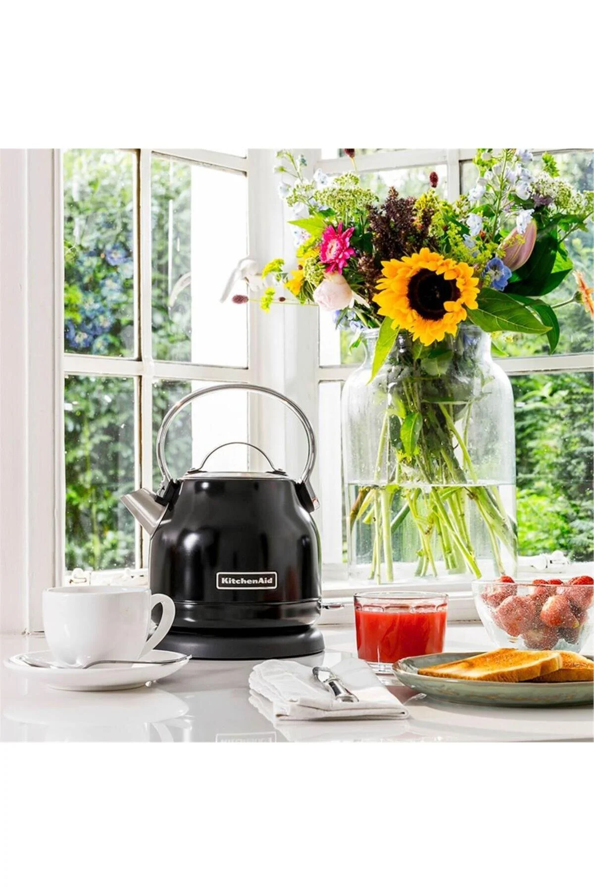 کتری برقی و گرم کن آب سیاه کلاسیک 125L 5Kek1222 Onyx مشکی Eob Kitchenaid