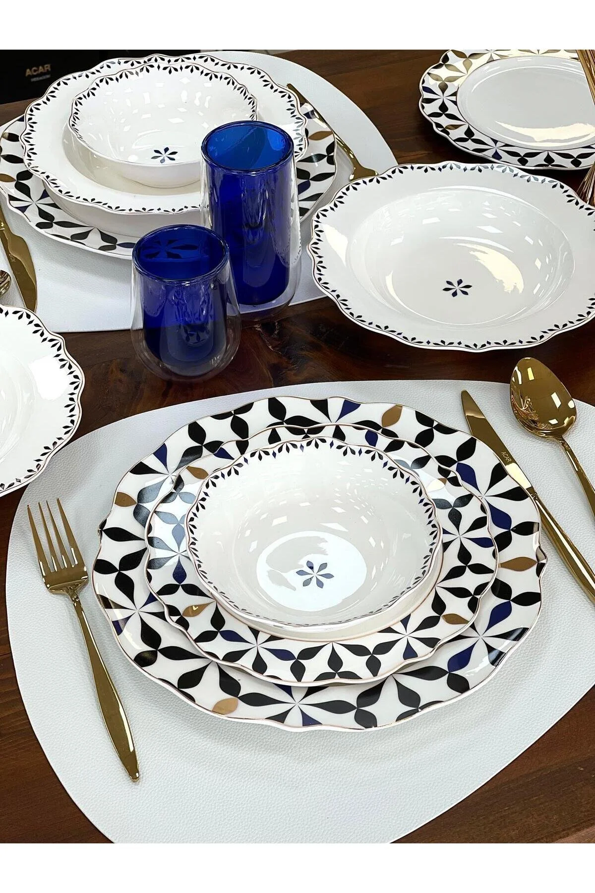 سرویس غذاخوری پرسلن LORENZO 24 PRCH. اورجینال ACAR