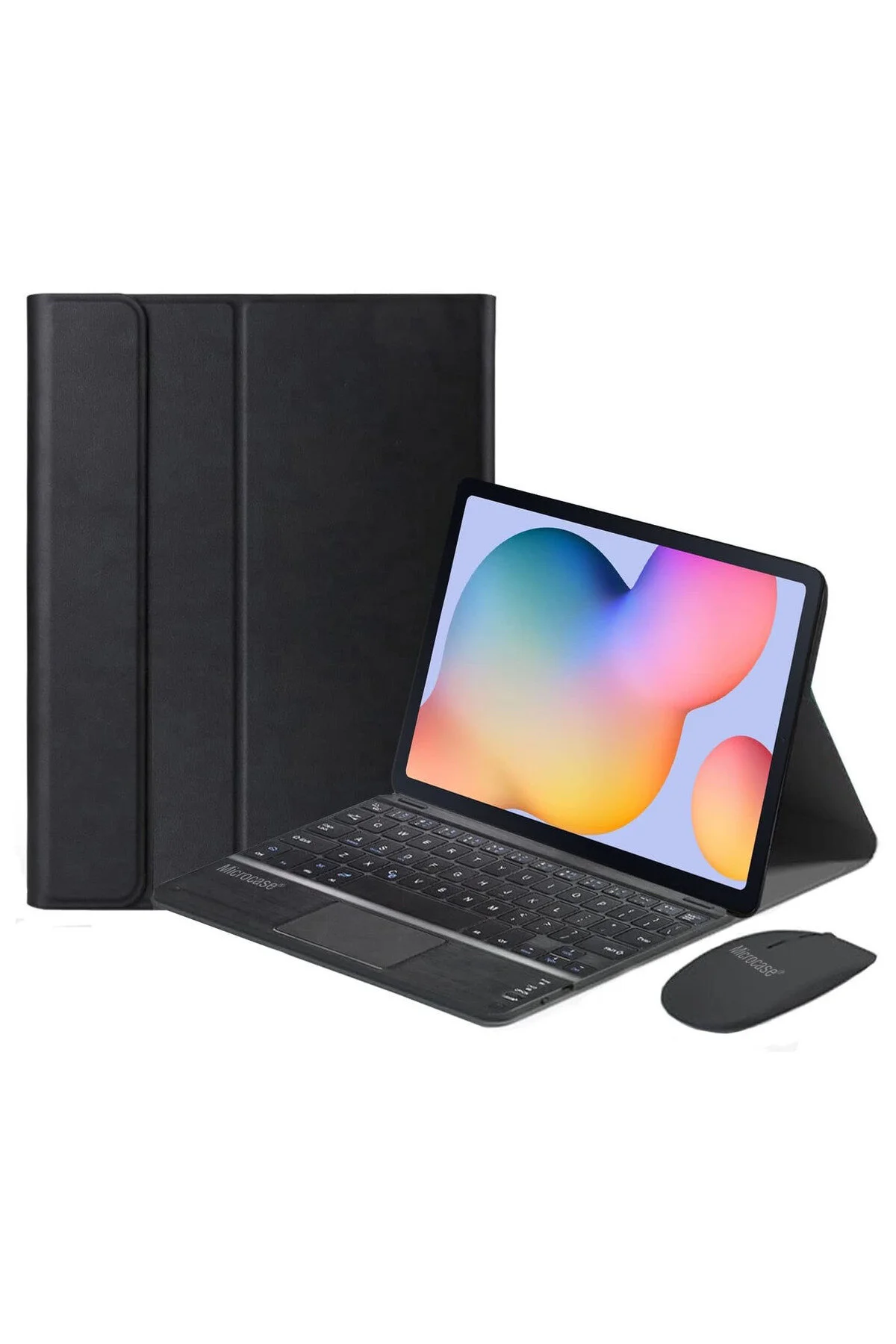 کاور تبلت صفحه کلید HUAWEI MATEPAD PRO 12.2 اینچی سازگار با پد لمسی بلوتوث + ماوس قاب پایه Microcase