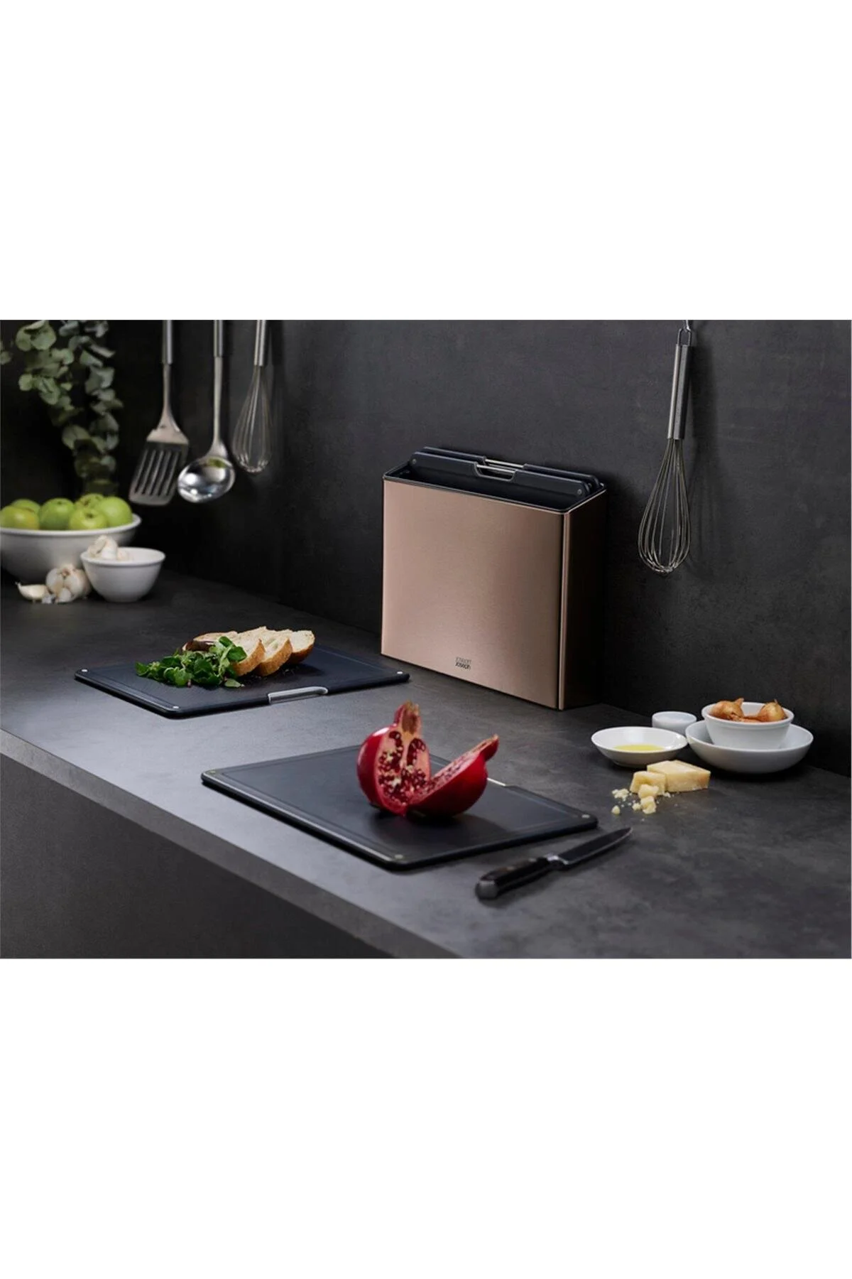 تخته برش JJ 60172 FOLIO STAND CUTTING BOARD 4 GOLD PINK Joseph Joseph