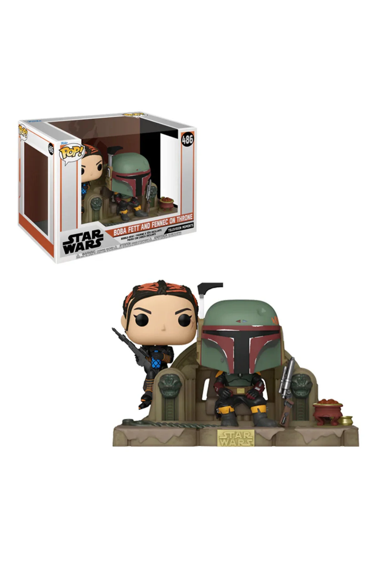 فیگور FUNKO POP STAR WARS BOBA FETT AND FENNEC ON THRONE NO:486 LunaToyverse