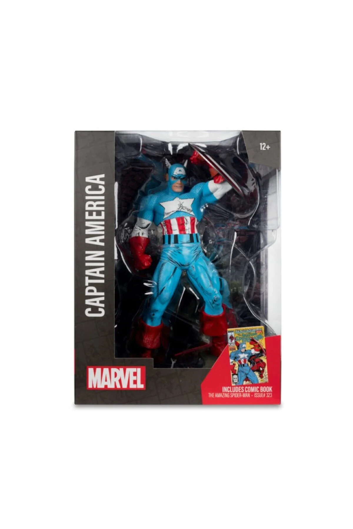 فیگور کمیک مجسمه کاپیتان آمریکا مرد عنکبوتی شگفت انگیز شماره 323 . MARVEL