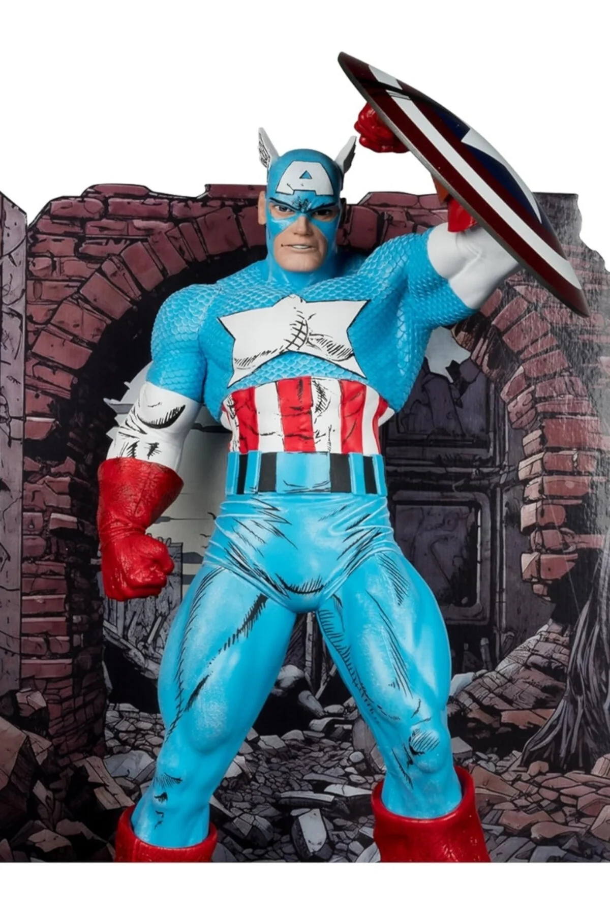 فیگور کمیک مجسمه کاپیتان آمریکا مرد عنکبوتی شگفت انگیز شماره 323 . MARVEL