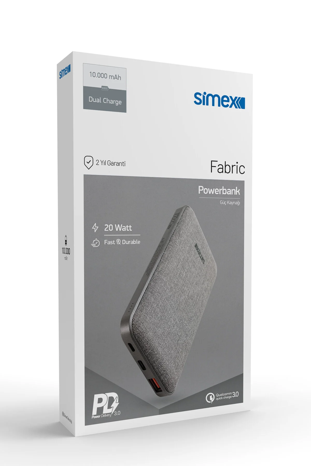 پاوربانک استاندارد S 37 FABRIC 22.5W PD 10000MAH شارژ سریع اورجینال Simex