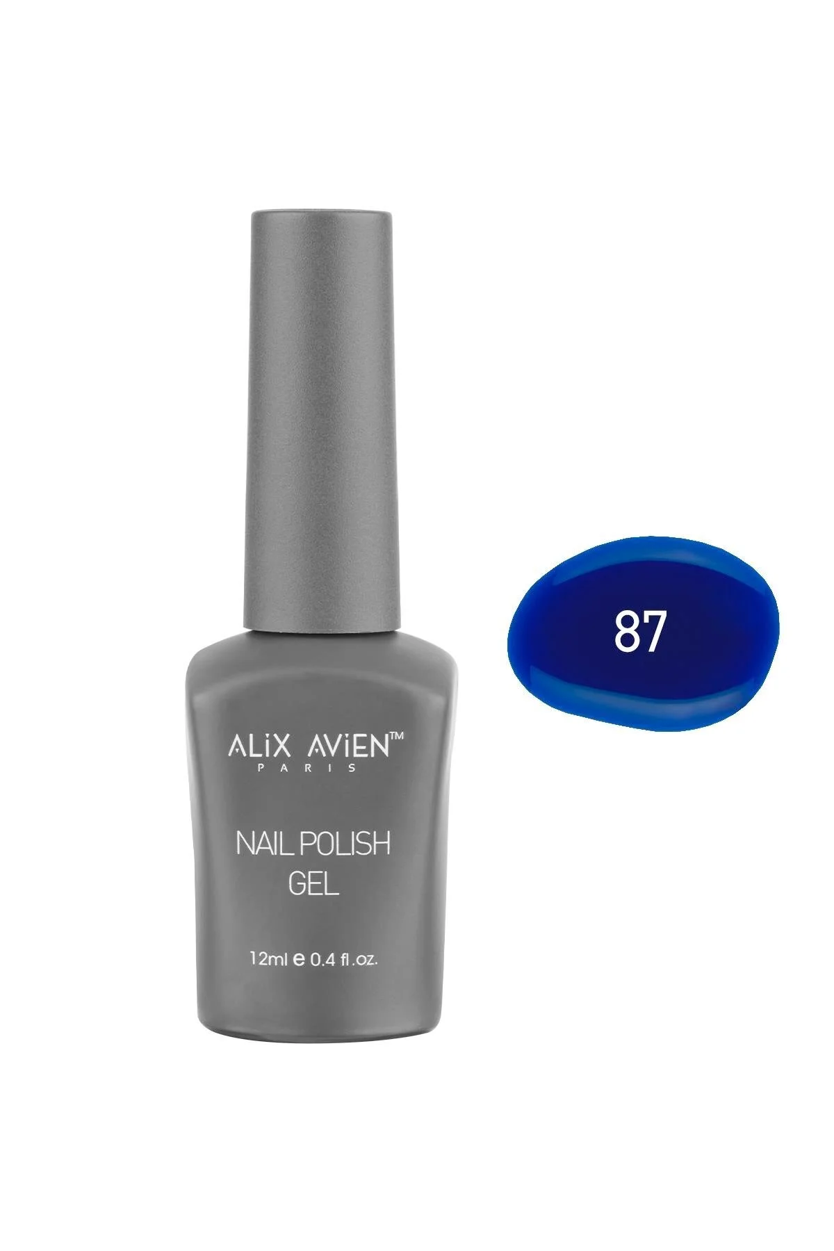 Alix Avien ناخن پایدار آبی تیره ژل ناخن 12 میلی لیتر ژل UV ناخن 87