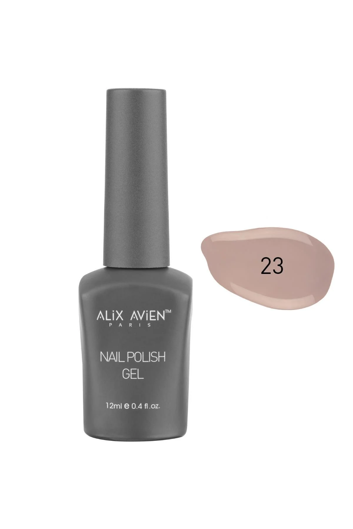 Alix Avien ژل ناخن ماندگار خاکی نیود 23 کام پولیش 12 میلی لیتر