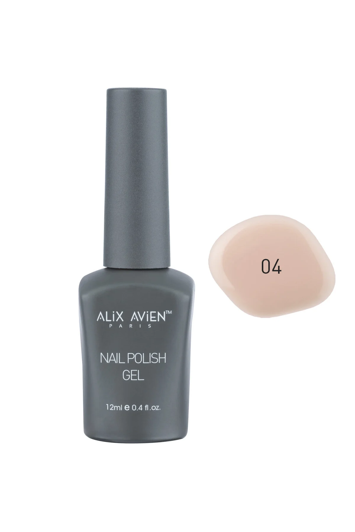 Alix Avien ژل ناخن ماندگار بژ دائمی UV 04 پولیش آلیکس آویان 12 میلی لیتر