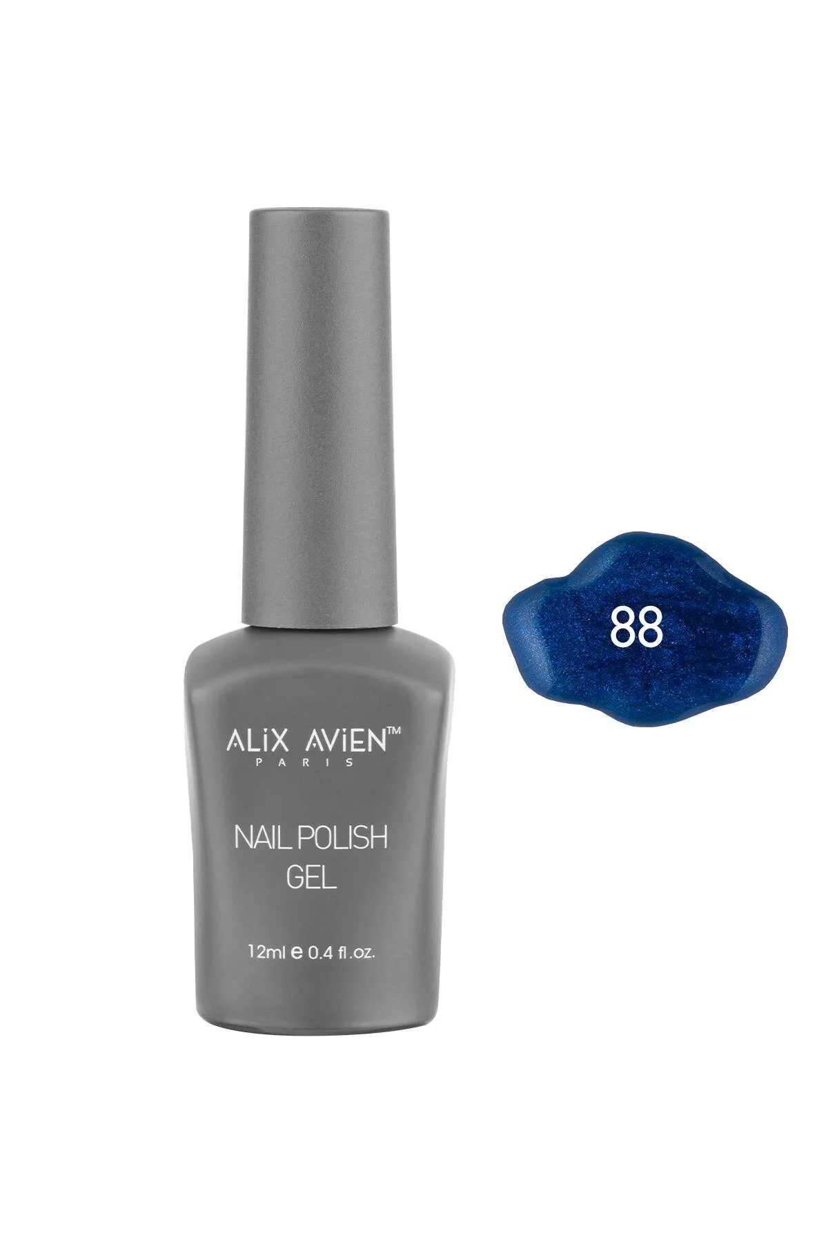 Alix Avien لاک ناخن دائمی گلومینوس نیوی 88 لاک ژل ناخن 12 میلی لیتر لاک ژل ناخن UV 88
