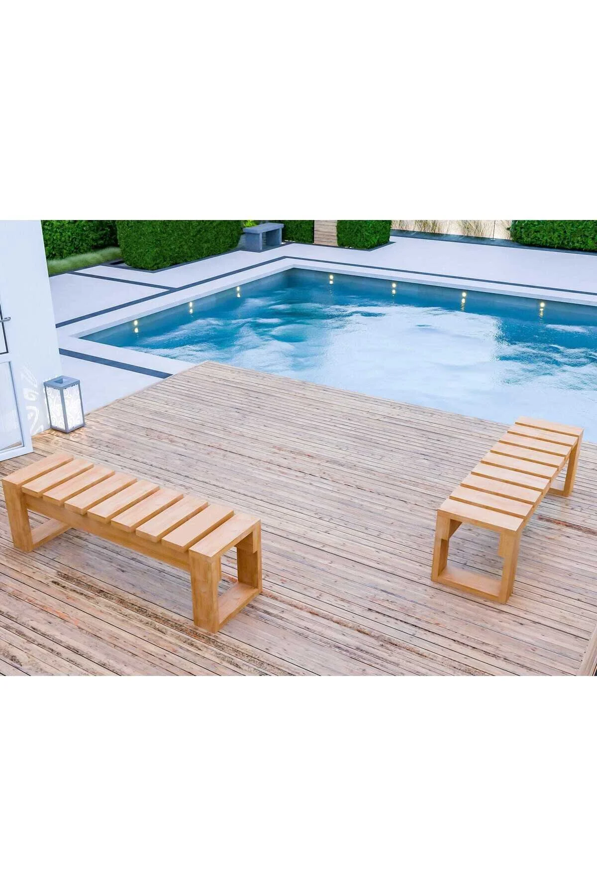 پاف و نیمکت بانک چوبی طبیعی اورجینال DizyWood
