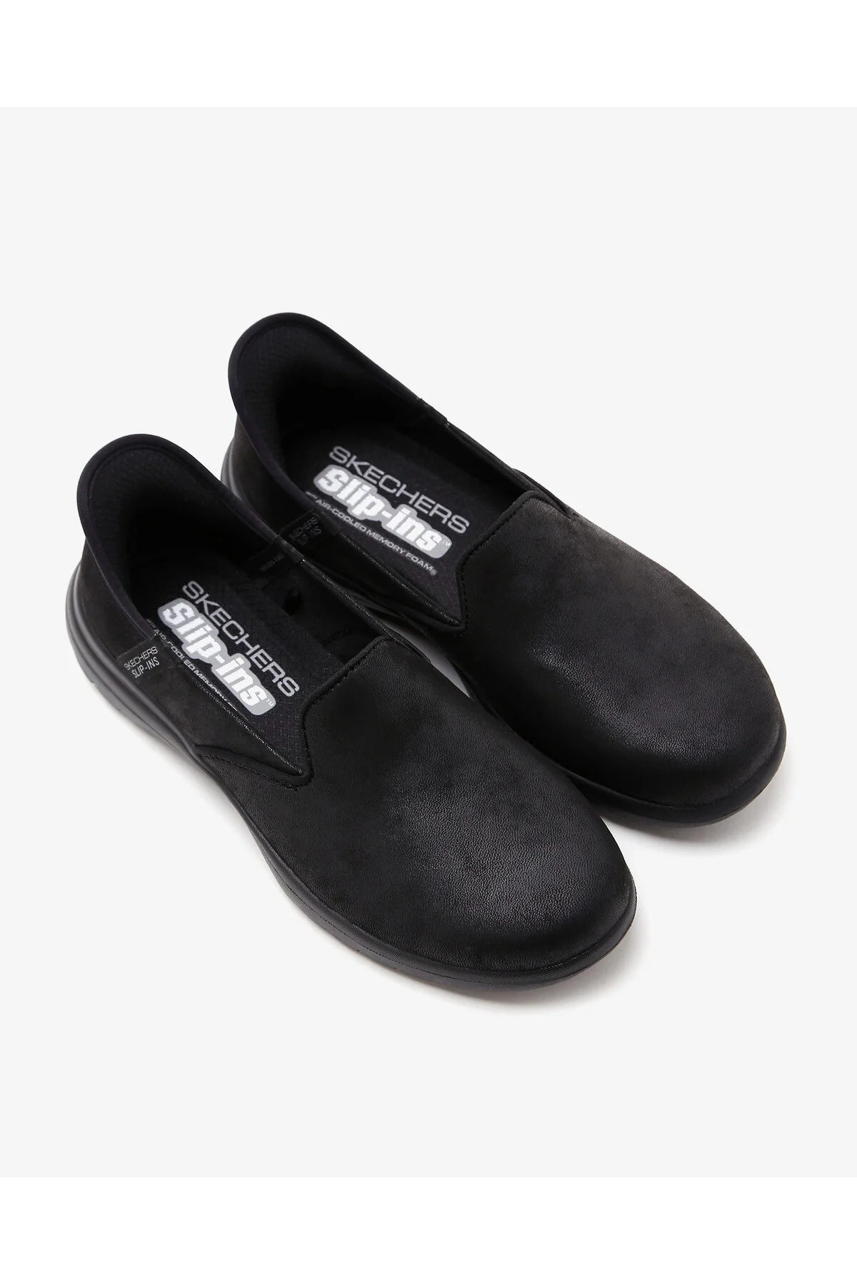 کفش زنانه پیاده روی سیاه و سفید با Flexcaptivacing Bbk اسکچرز Skechers