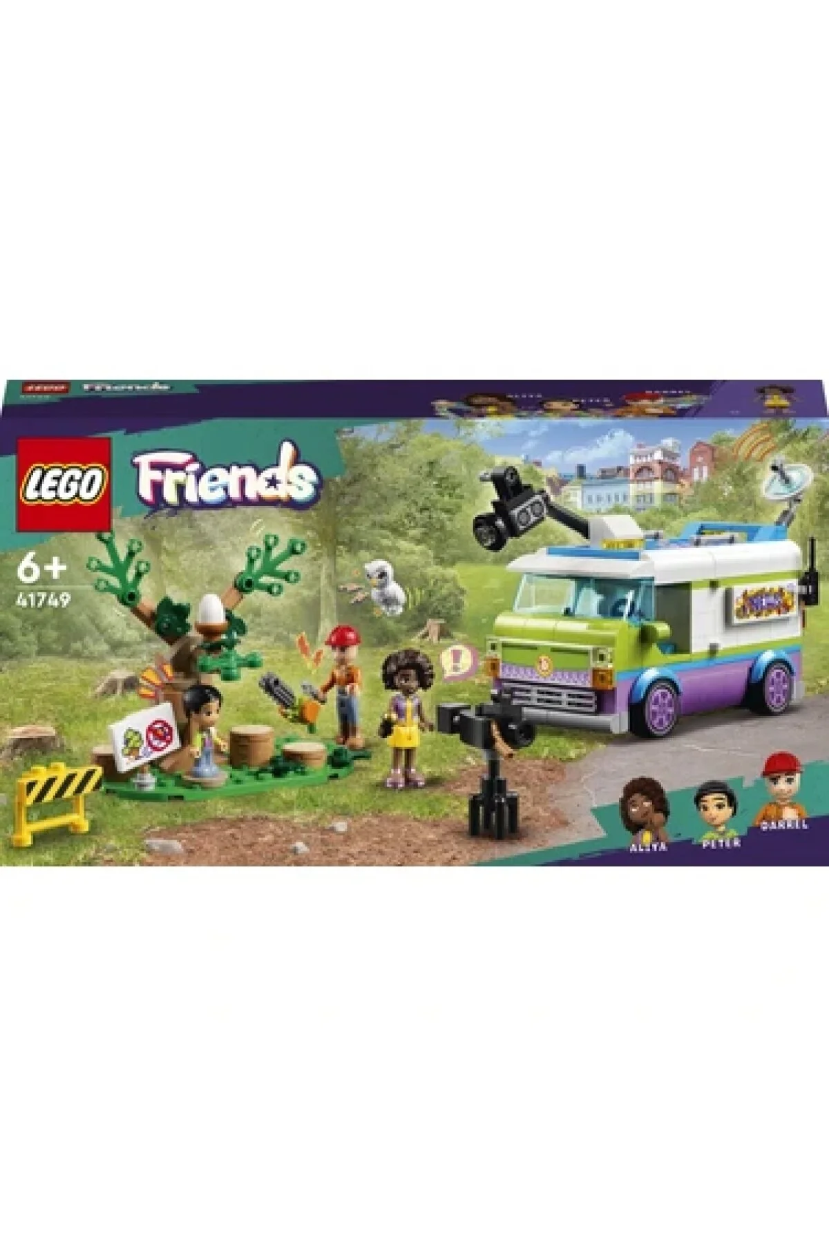 اسباب بازی مدل 41749 خودرو پخش زنده دوستانه با طراحی جذاب و رنگارنگ لگو Lego