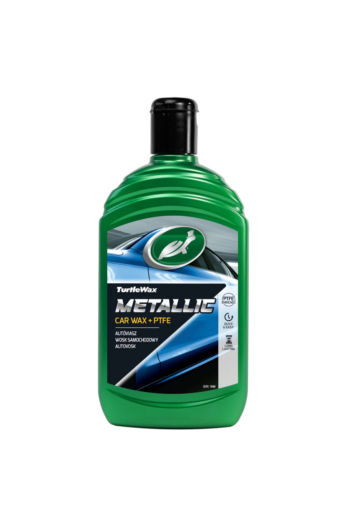 پولیش و واکس متالیک PTFE اضافه شده تفلون مایع 500 میلی لیتر Turtle Wax