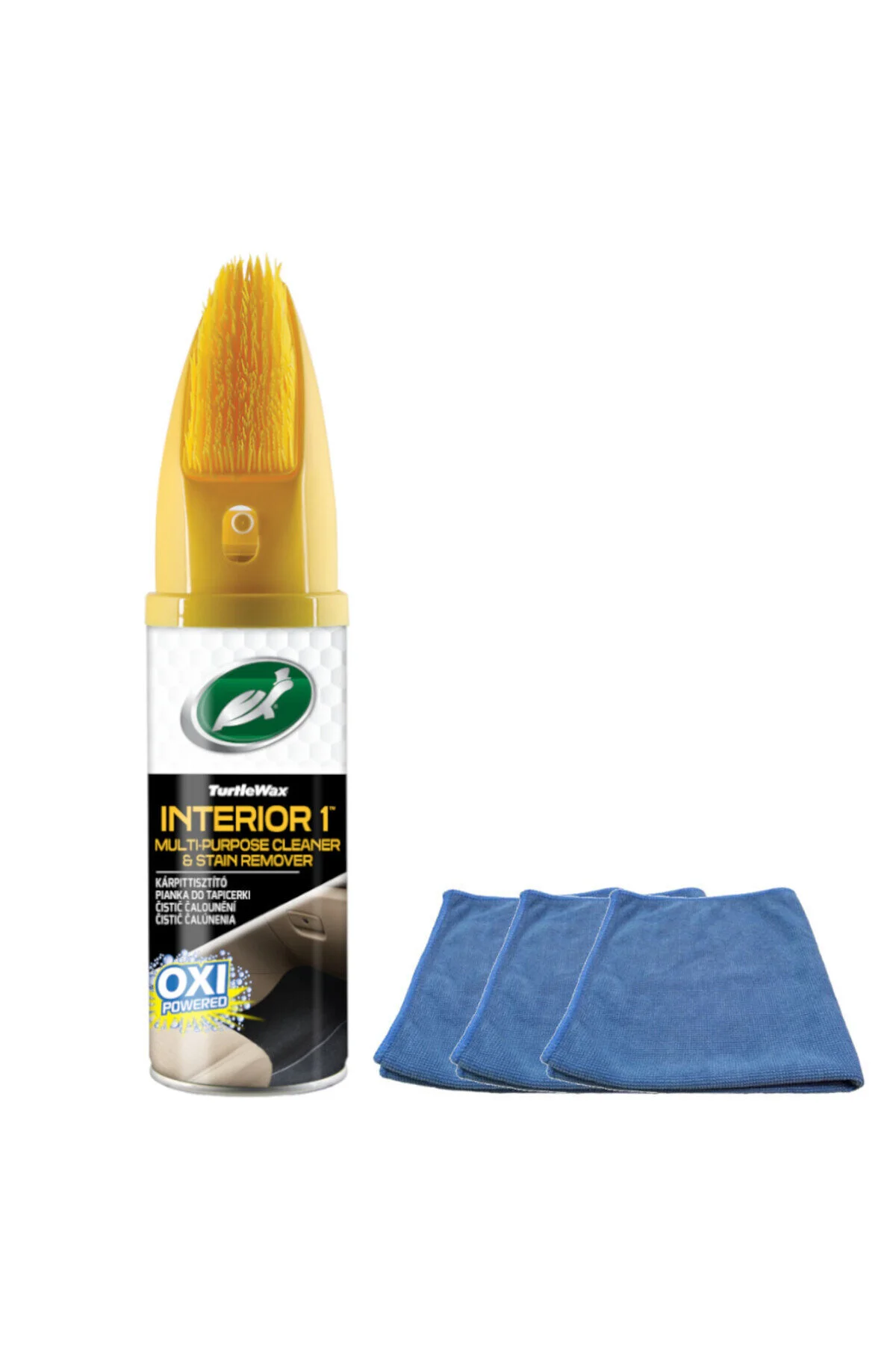 تمیزکننده روکش صندلی خودرو مبل و فرش شوینده پارچه میکروفایبر 400 میلی لیتری با برس 3 تکه Turtle Wax