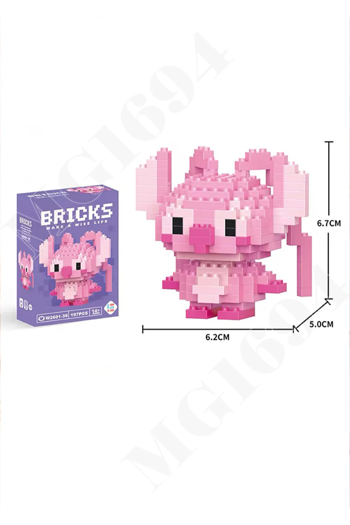 پازل سه بعدی فرشته دوست پسر استیچ . Bricks